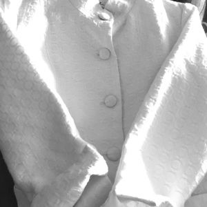 5-Button Front White Jacket